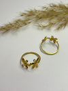 Bloom Petal Gold Adjustable Ring