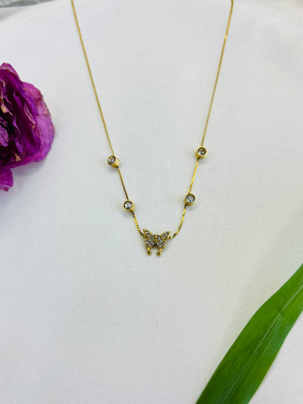 Butterfly stone Necklace
