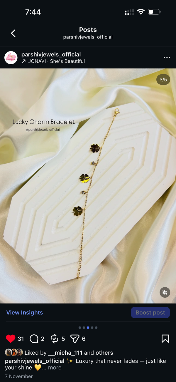 Lucky charm bracelet