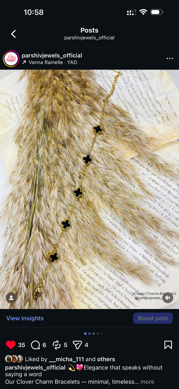 Clover Charms Bracelet