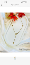 Drop Y necklace