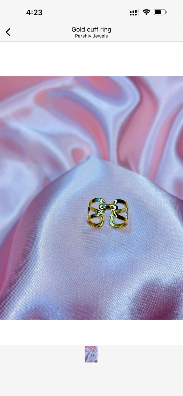 Gold cuff Ring