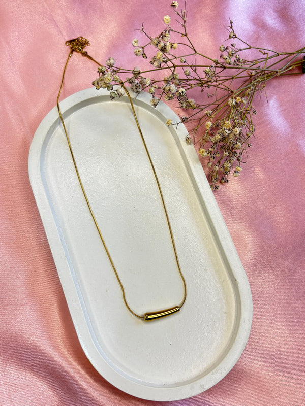 Minimal Gold Bar Necklace