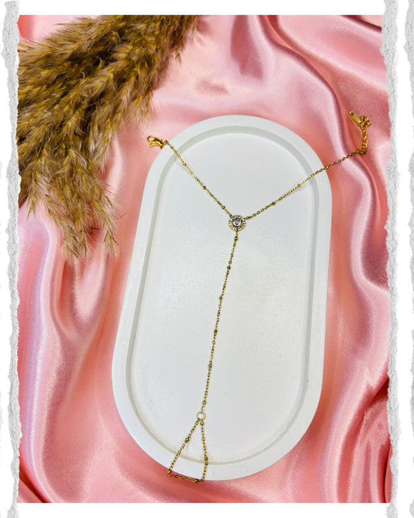 One Crystal Hand Chain