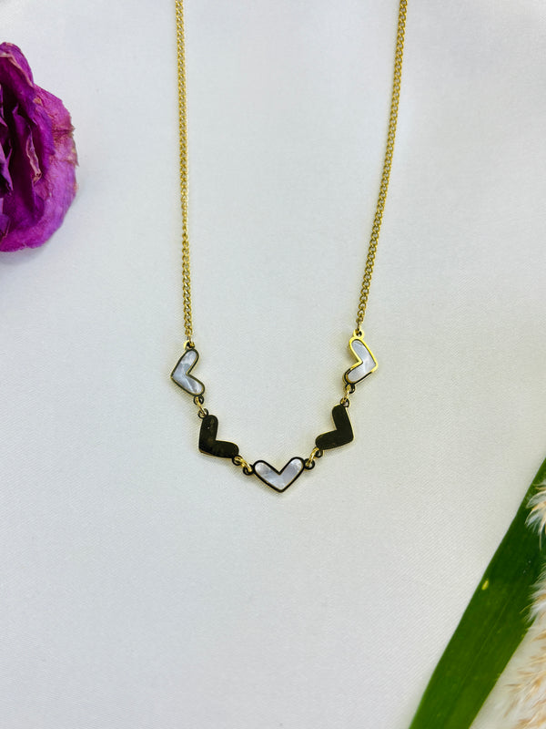 MOP Heart Necklace