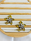 Celeste Flower Studs (Gold + Silver