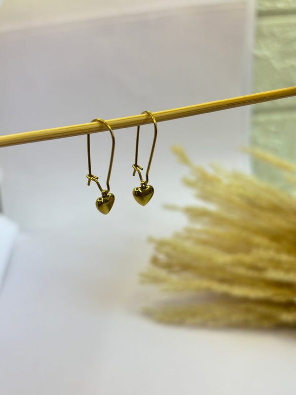 Heart Drop Earrings