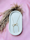 Velmora Bow Necklace 🎀✨