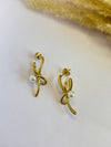 Pearl knot earring