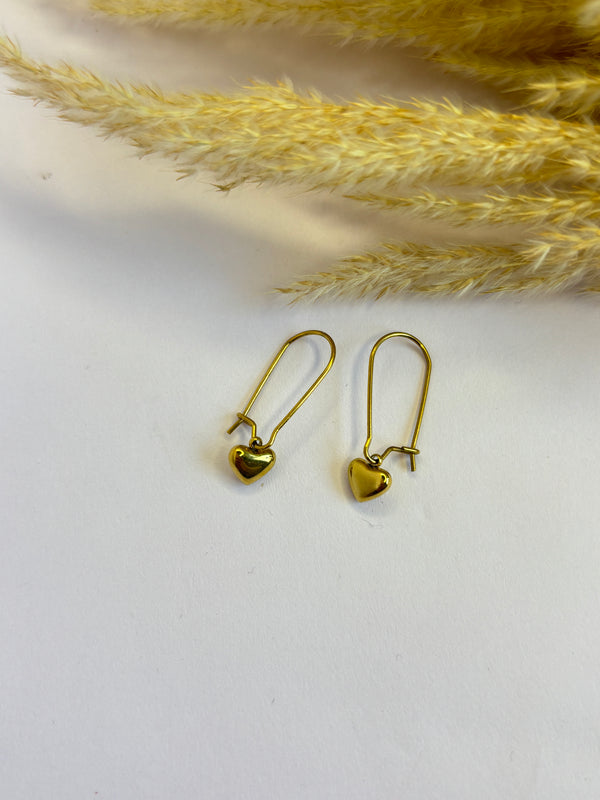 Heart Drop Earrings