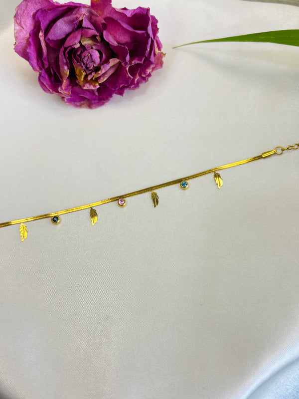 Feather Charm Bracelet