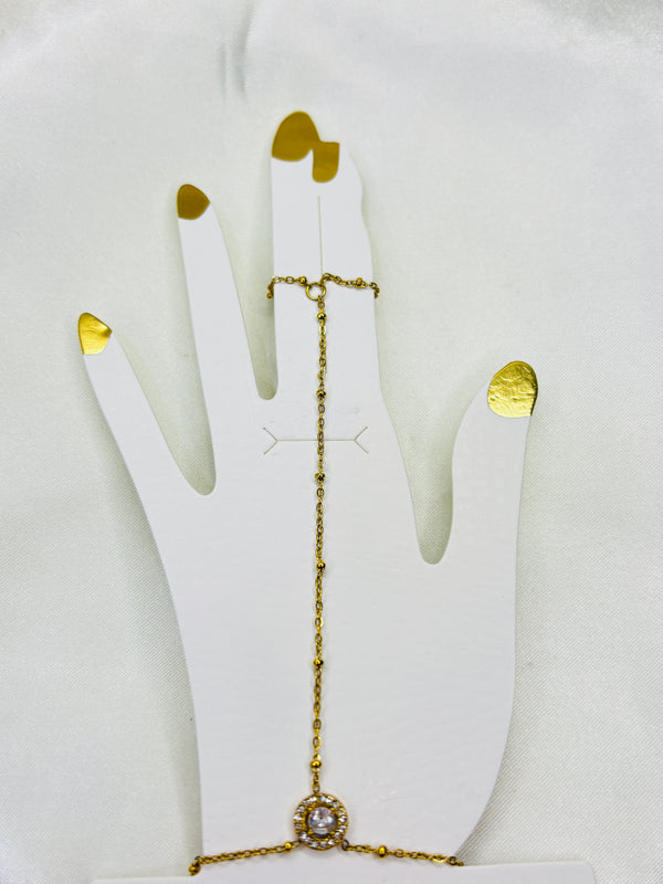 One Crystal Hand Chain