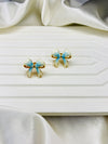 Bow Blue Earrings 🎀