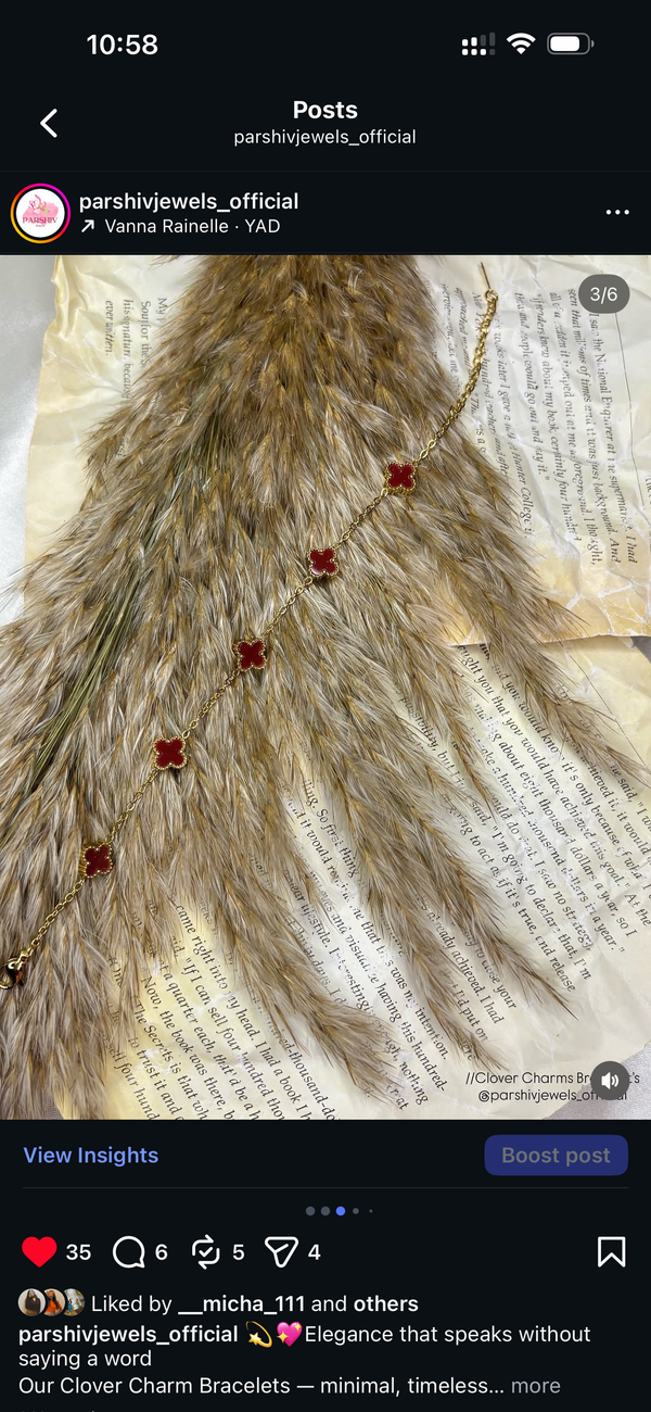 Clover Charms Bracelet