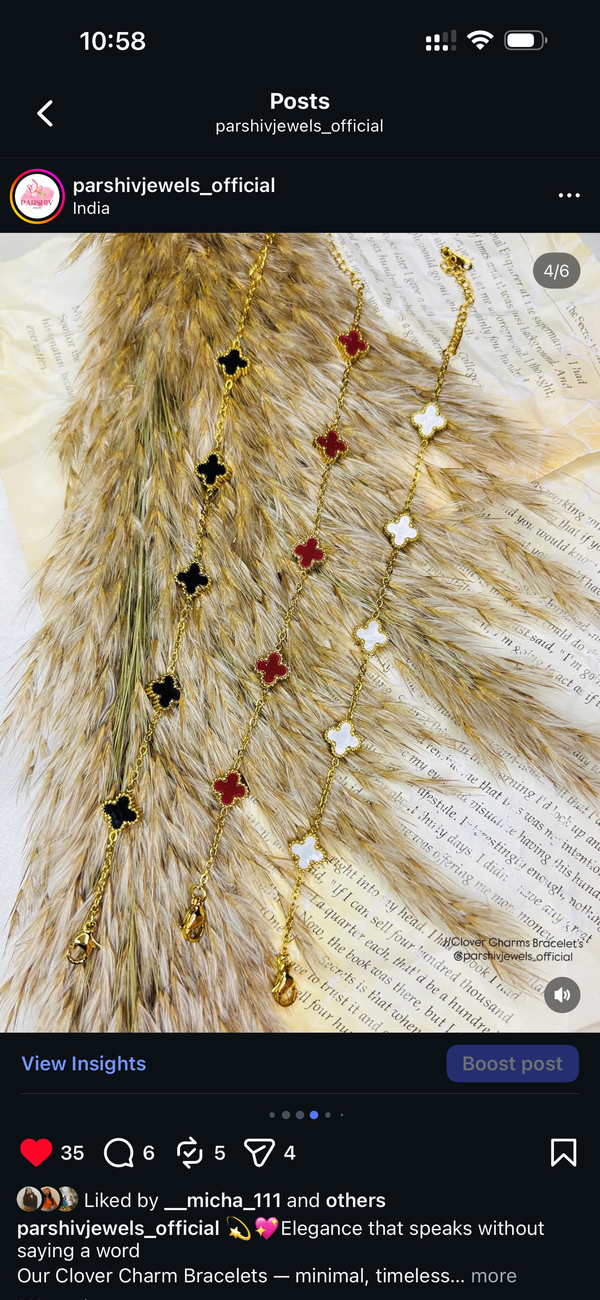 Clover Charms Bracelet